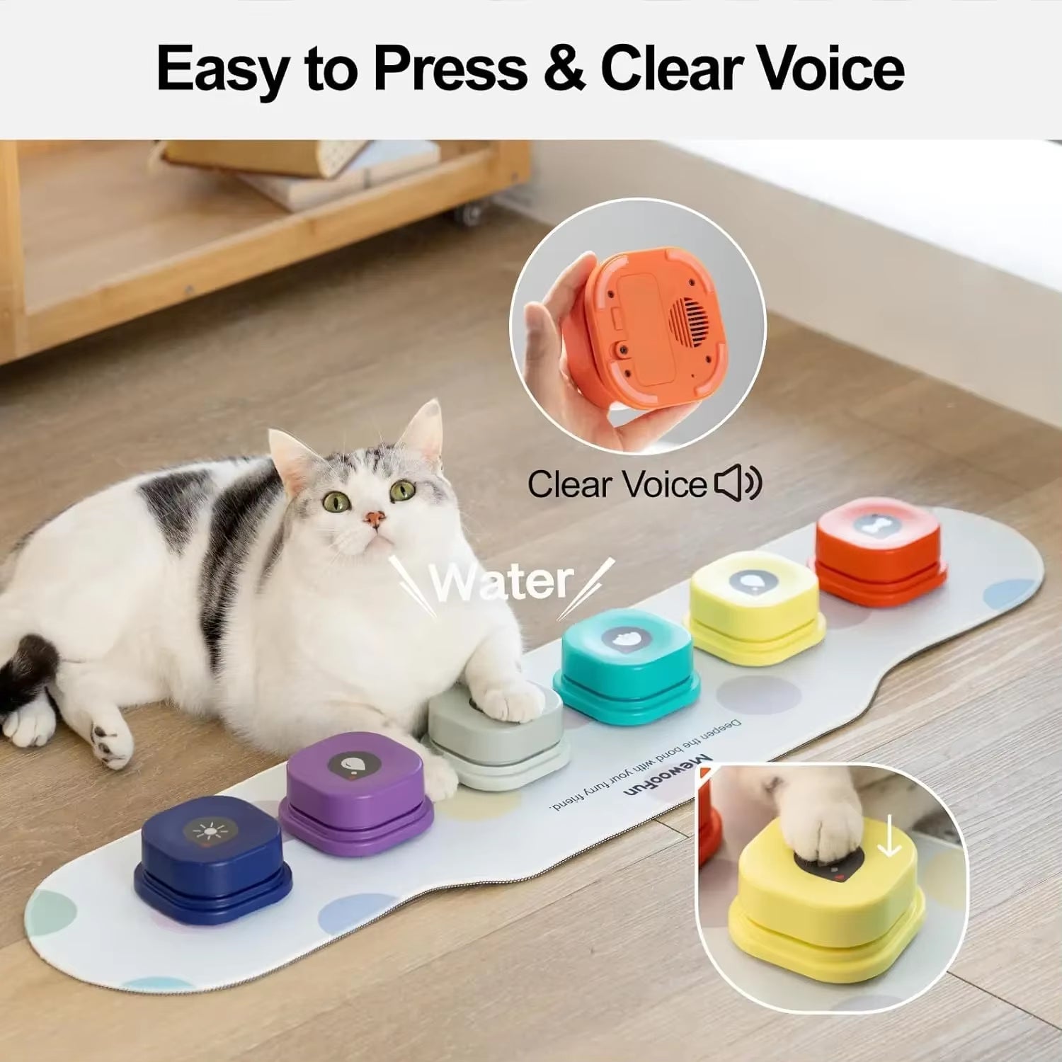 Talkipaws Smart Button Set – Teach Your Pet to Speak with a Paw